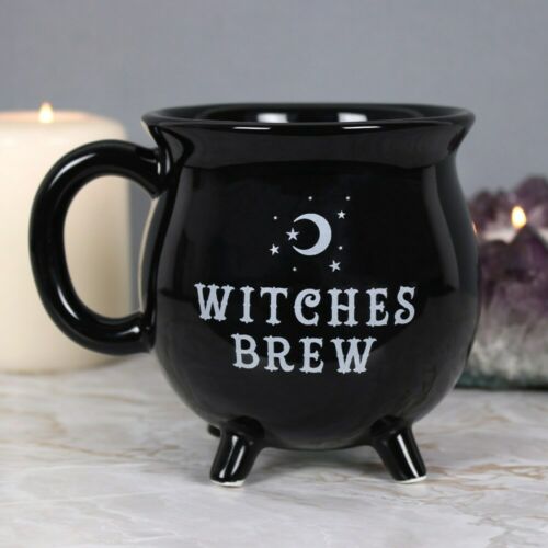 Pagan Wiccan NewAge CAULDRON Black Mug-gift-boxed China.witchey wizard.blessedB Pagan Wiccc