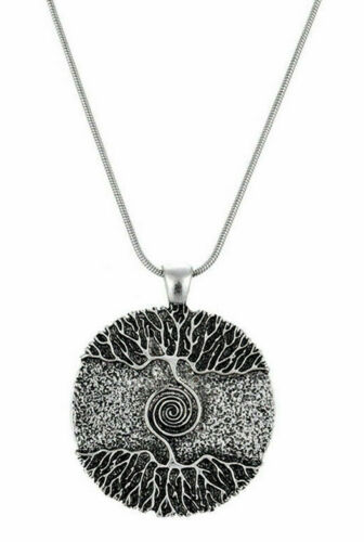 Silver Healing Tree of Life Necklace Pendant Amulet Talisman Nordic Tree.unisex Tree of Life