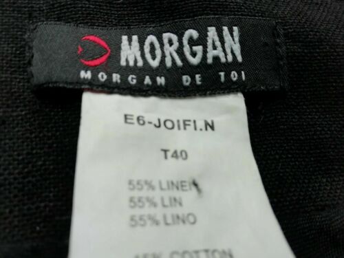 Ladies 12 black Skirt, A line style, VGC fixed belt, studs, punk, Morgan quality Morgan