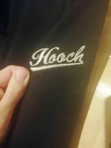 PUNK/GOTH/ALTLadies BLACK Hooch Long Goth Punk Jacket Size 12,LONG SLEEVES.WARM. HOOCH