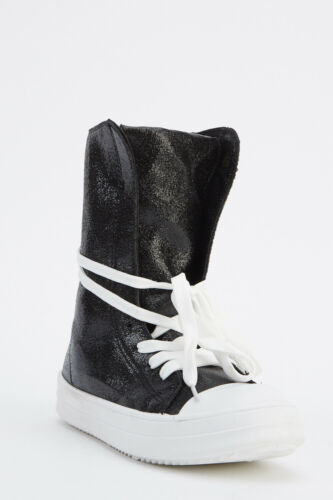 METALLIC High ToP Trainers-lace-up.perfect for spring/summer/festivals-SIZE4-8UK Unbranded