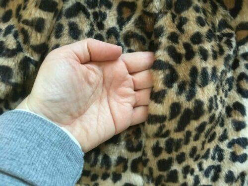 funky Ladies New Look Size 8 Faux fur animal Leopard print soft jacket / coat.  New Look