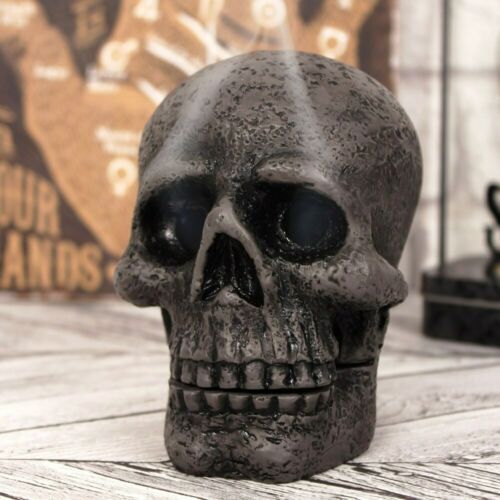 Skull Incense Cone Holder-GOTH,PAGAN,HALOWEEN,PUNK. H:11cm W:8cm D:10.5cm-RESIN Unbranded