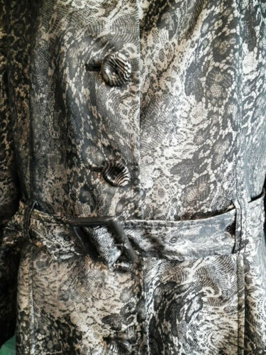 animal print, ruffle collar,Womens per una animal print trench coat size 12-belt Per Una