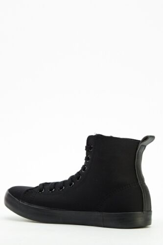 New Black Hi-Top Shoes/Bumper boots-Punk/CosPlay/Festi/Boho Size 4 Unbranded