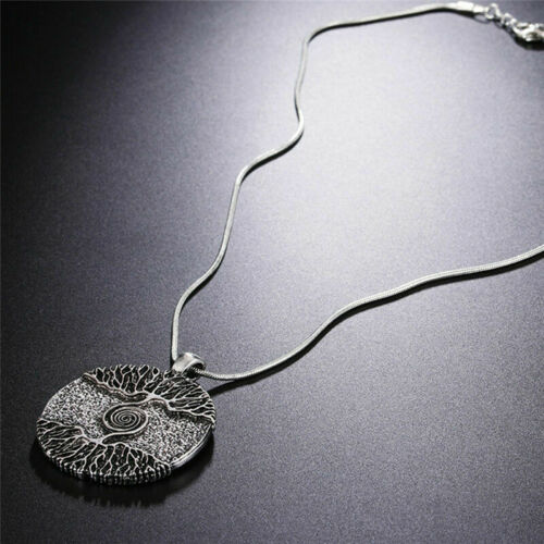 Silver Healing Tree of Life Necklace Pendant Amulet Talisman Nordic Tree.unisex Tree of Life