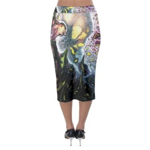 MOON SCAPExclusive Original Designer Midi Pencil Skirt Size:Medium10-12uk wONKEYdONKEYbAZAAR