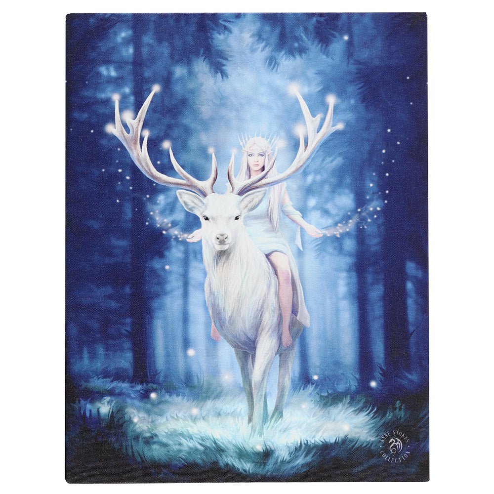 19x25cm Fantasy Forest Canvas Plaque by Anne Stokes Wonkey Donkey Bazaar