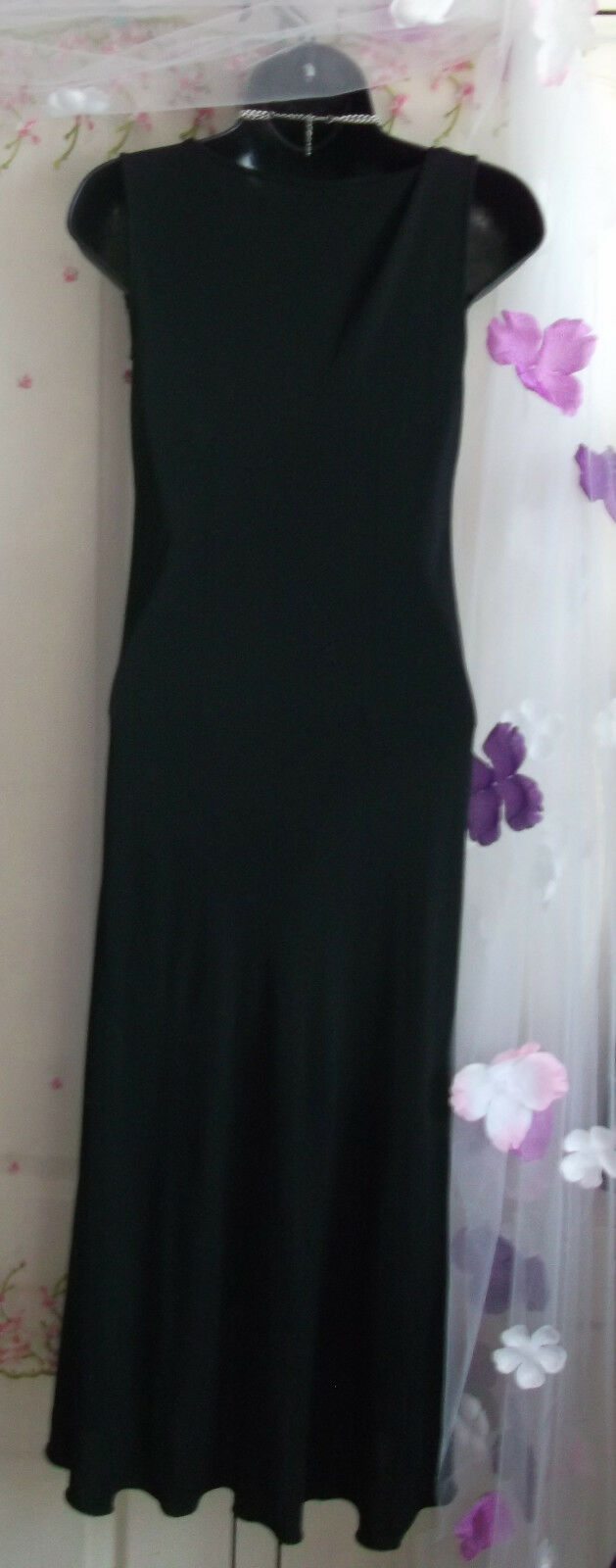 Gorgeous Black Dress By Moschino Cheap and Chic size 10, rose ruffle detail/plun Moschino