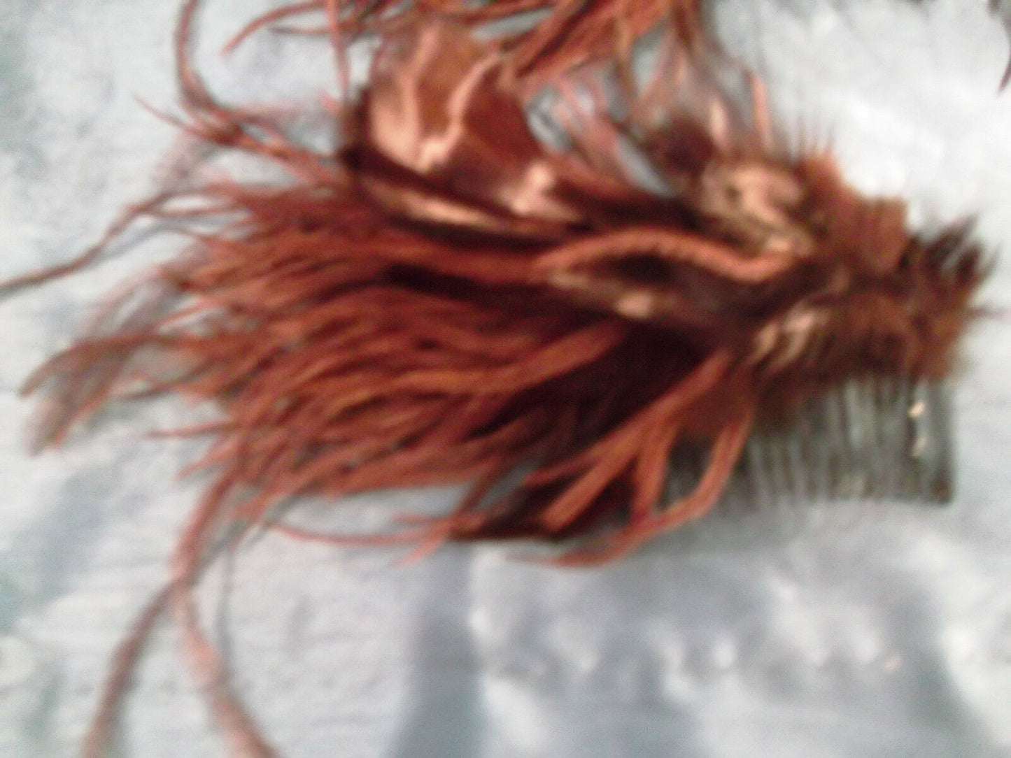 gorgeous brown handmade feather fascinator-comb/slide-special occasions 7"x3"apr WonkeyDOnkeyBazaar