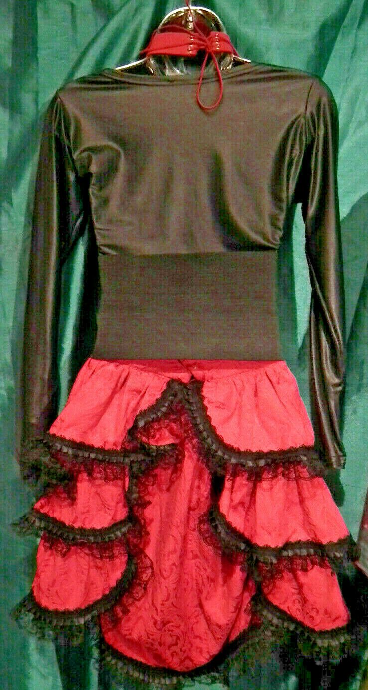 NEW Phaze Clothing Beautiful saloon STYLE, LAYERS Red Black skirt Size XLSize 16 phaze clothing