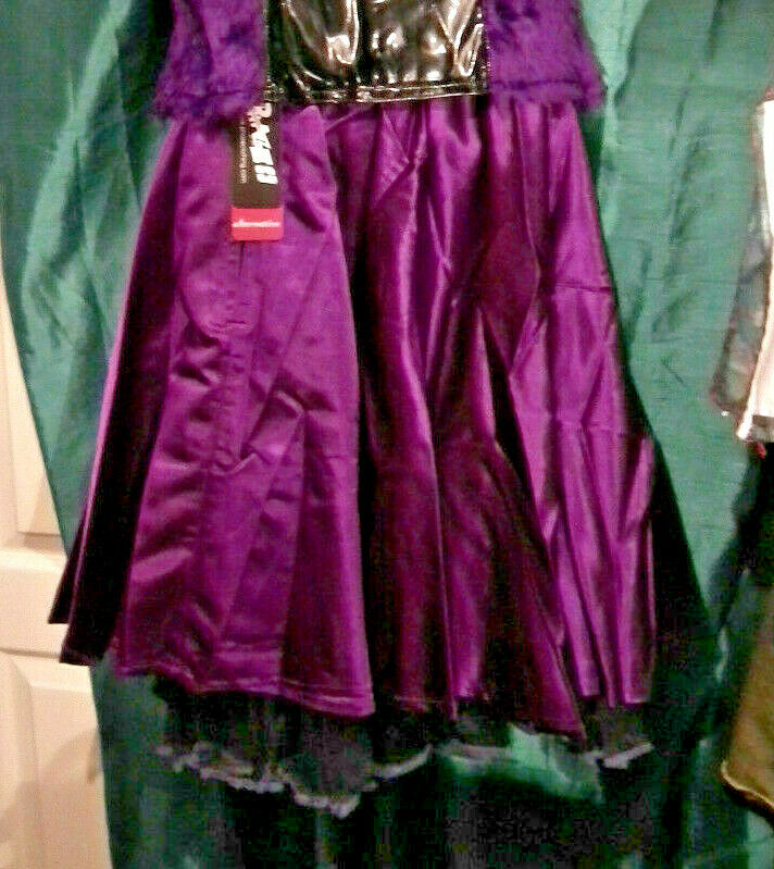 Phaze Clothing Purple Satin 50s Circle Skirt Size 12 -PUNK/STEAMPUNK/BURLESQUE Circle S