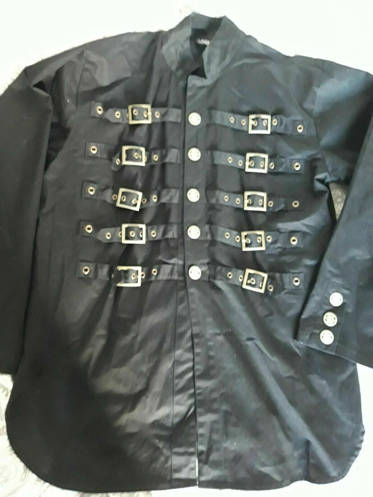 punk/goth Dead Threads goth punk black buckle jacket. Size Large. Dead Threads