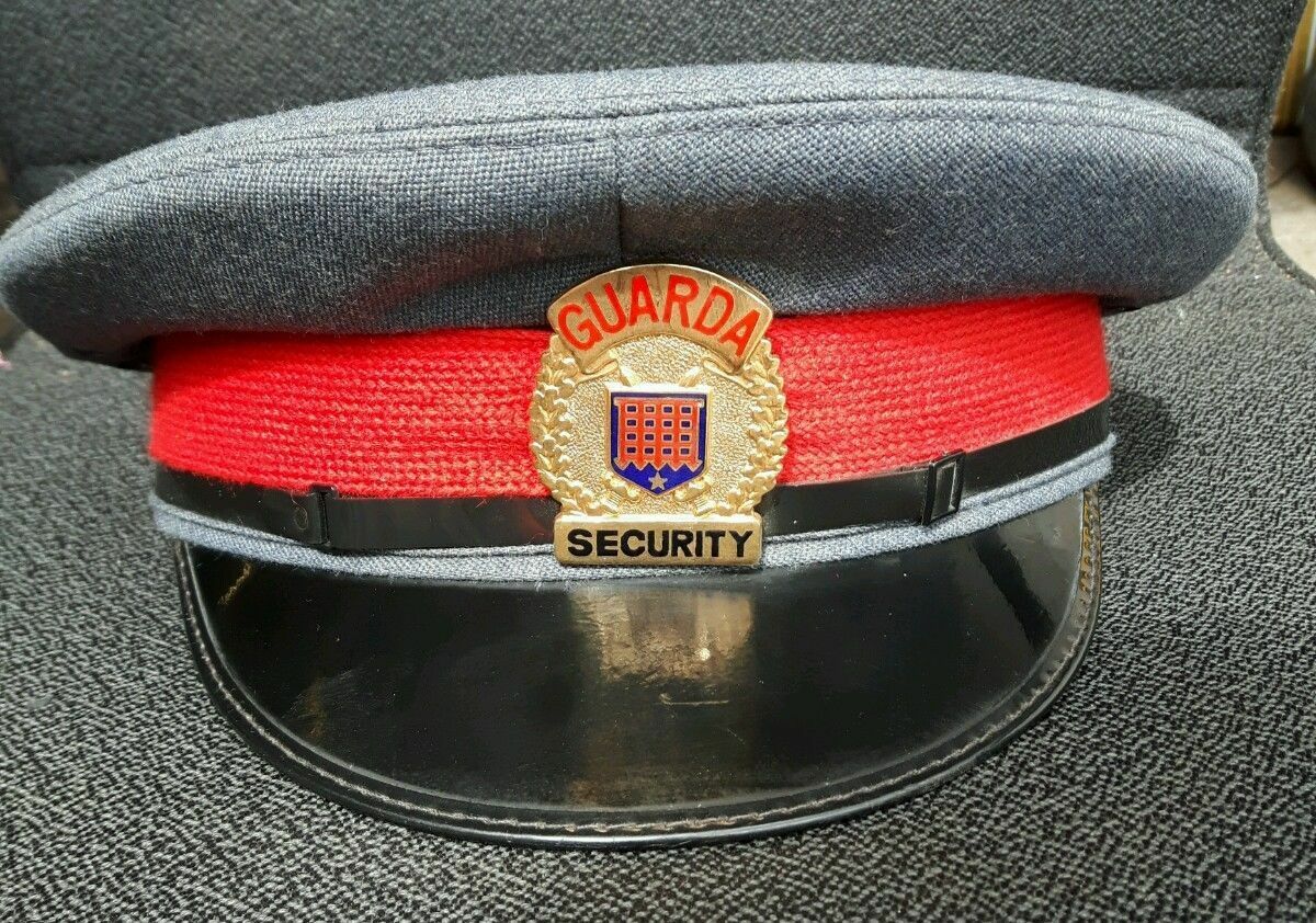 steampunk/punk/cosplay military Vintage Original GUARDA SECURITY CAP small 55cm Non-branded
