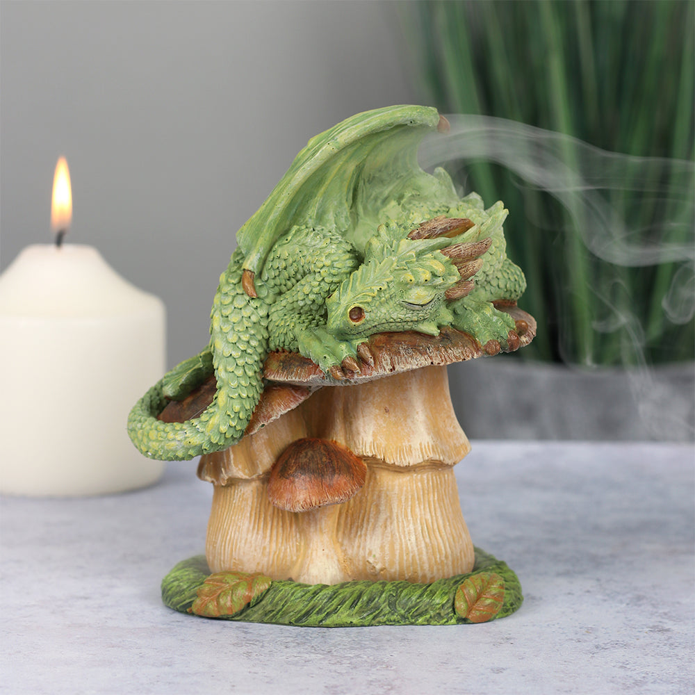 Green Dragon Incense Cone Burner by Anne Stokes Wonkey Donkey Bazaar