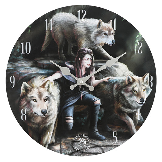 Power Of Three Wall Clock By Anne Stokes Wonkey Donkey Bazaar