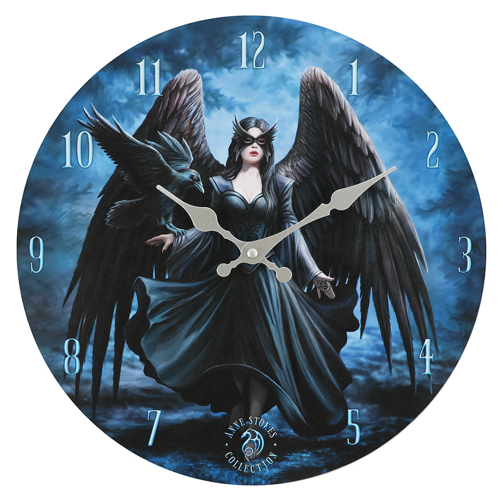 Raven Wall Clock by Anne Stokes Wonkey Donkey Bazaar