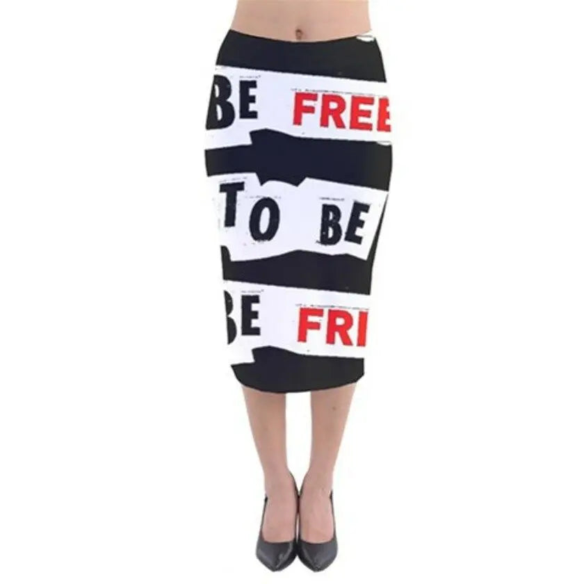 BE FREE Exclusive Original Designer Velvet Midi Pencil Skirt Size:SMALL8-10uk wONKEYdONKEYbAZAAR