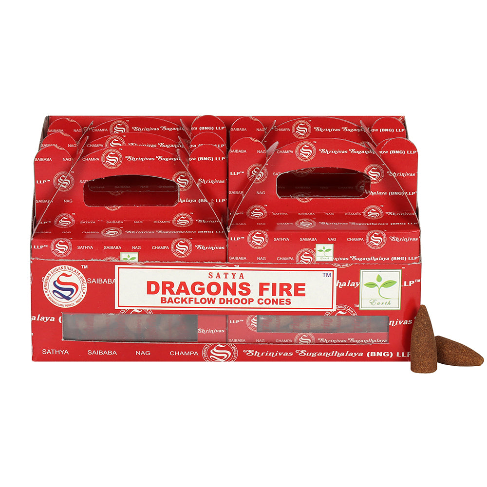 Set of 6 Packets of Dragons Fire Backflow Dhoop Cones by Satya Wonkey Donkey Bazaar