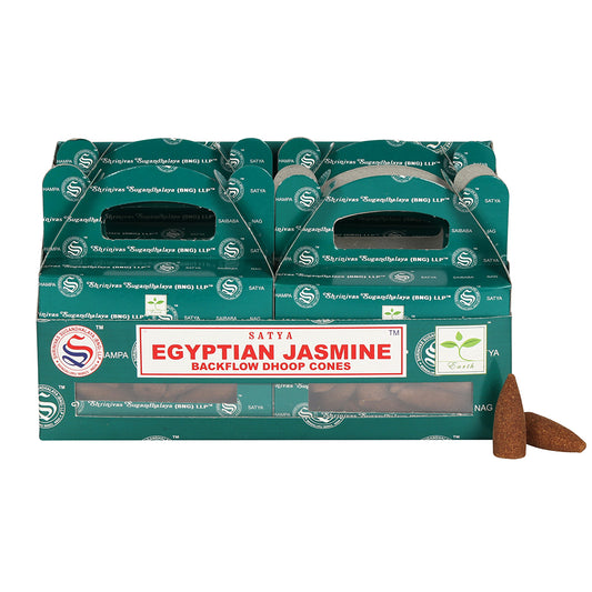 Set of 6 Packets of Egyptian Jasmine Backflow Dhoop Cones by Satya Wonkey Donkey Bazaar