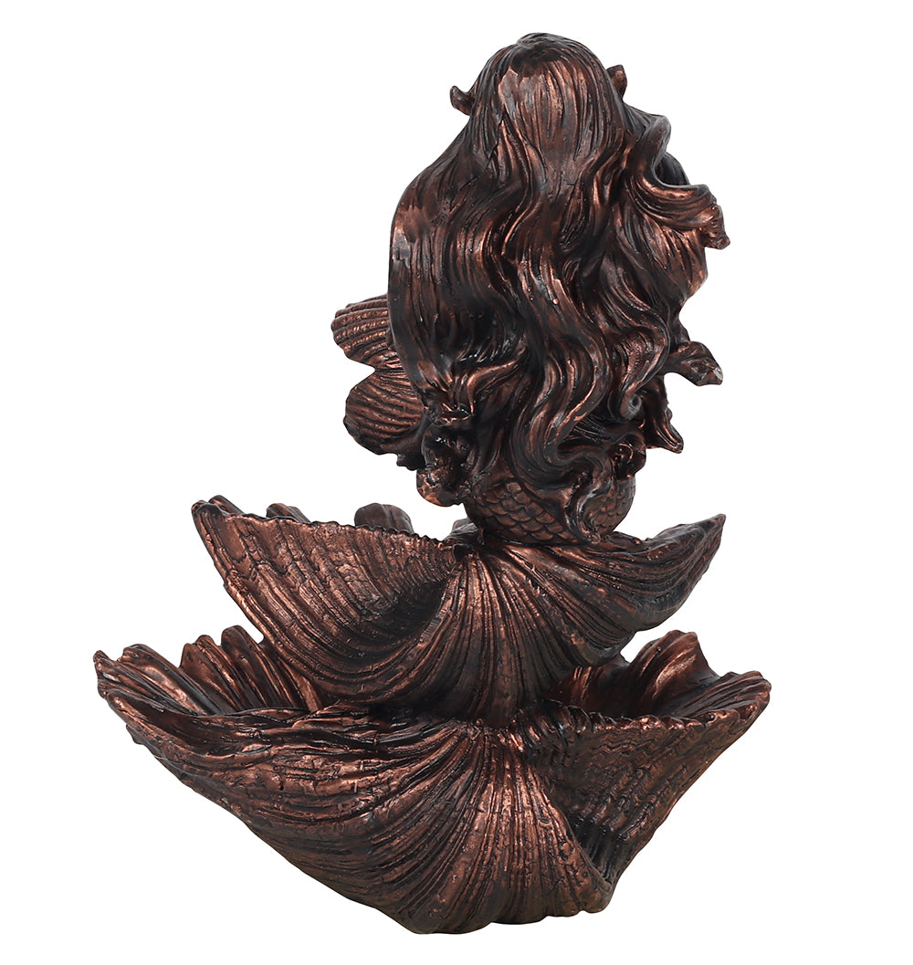 Bronze Effect Mermaid Backflow Incense Burner Wonkey Donkey Bazaar