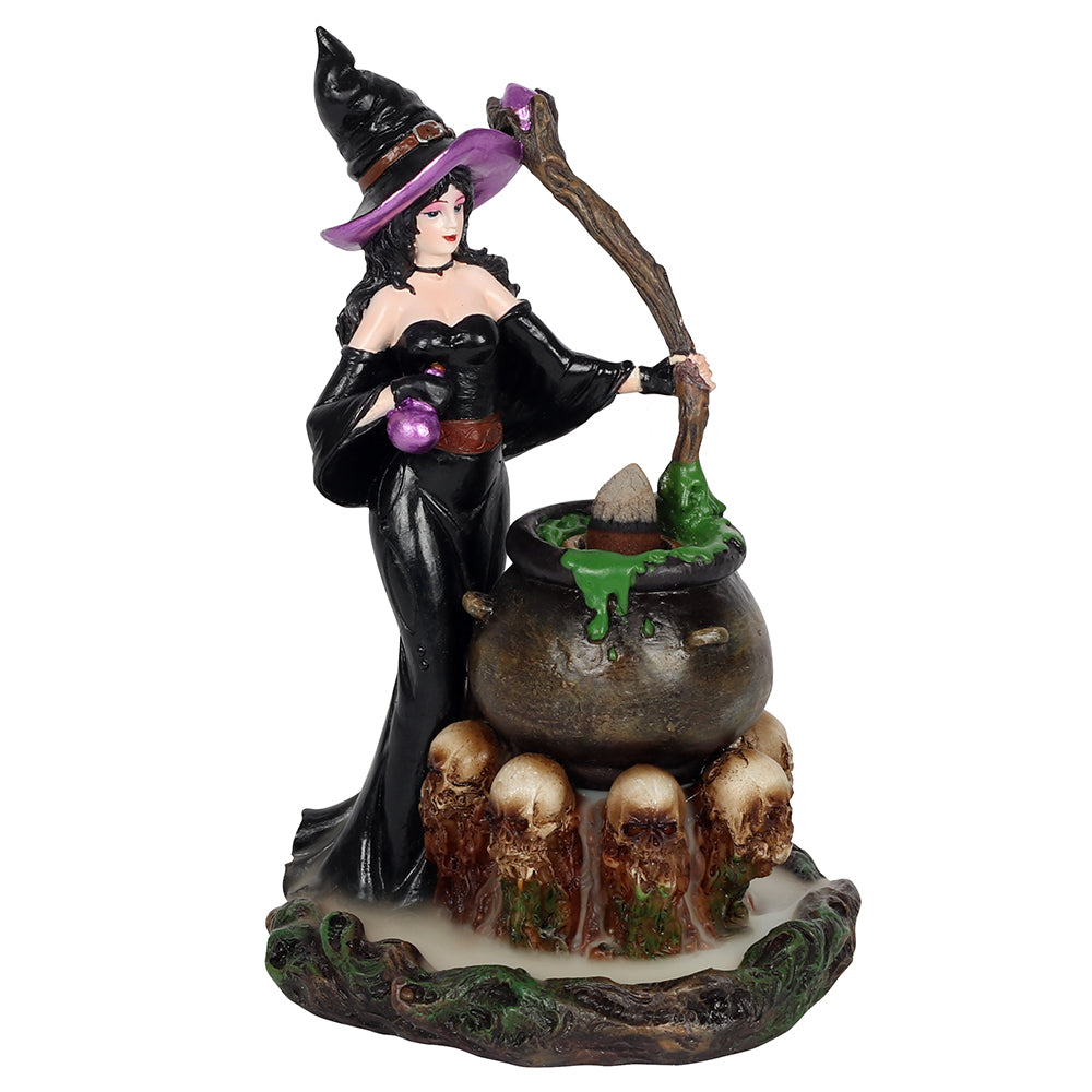 Witch with Cauldron Backflow Incense Burner Wonkey Donkey Bazaar