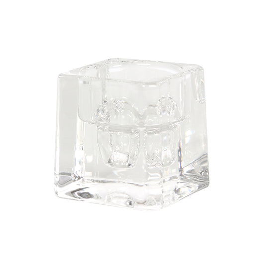 Cube Glass Candle Holder Wonkey Donkey Bazaar