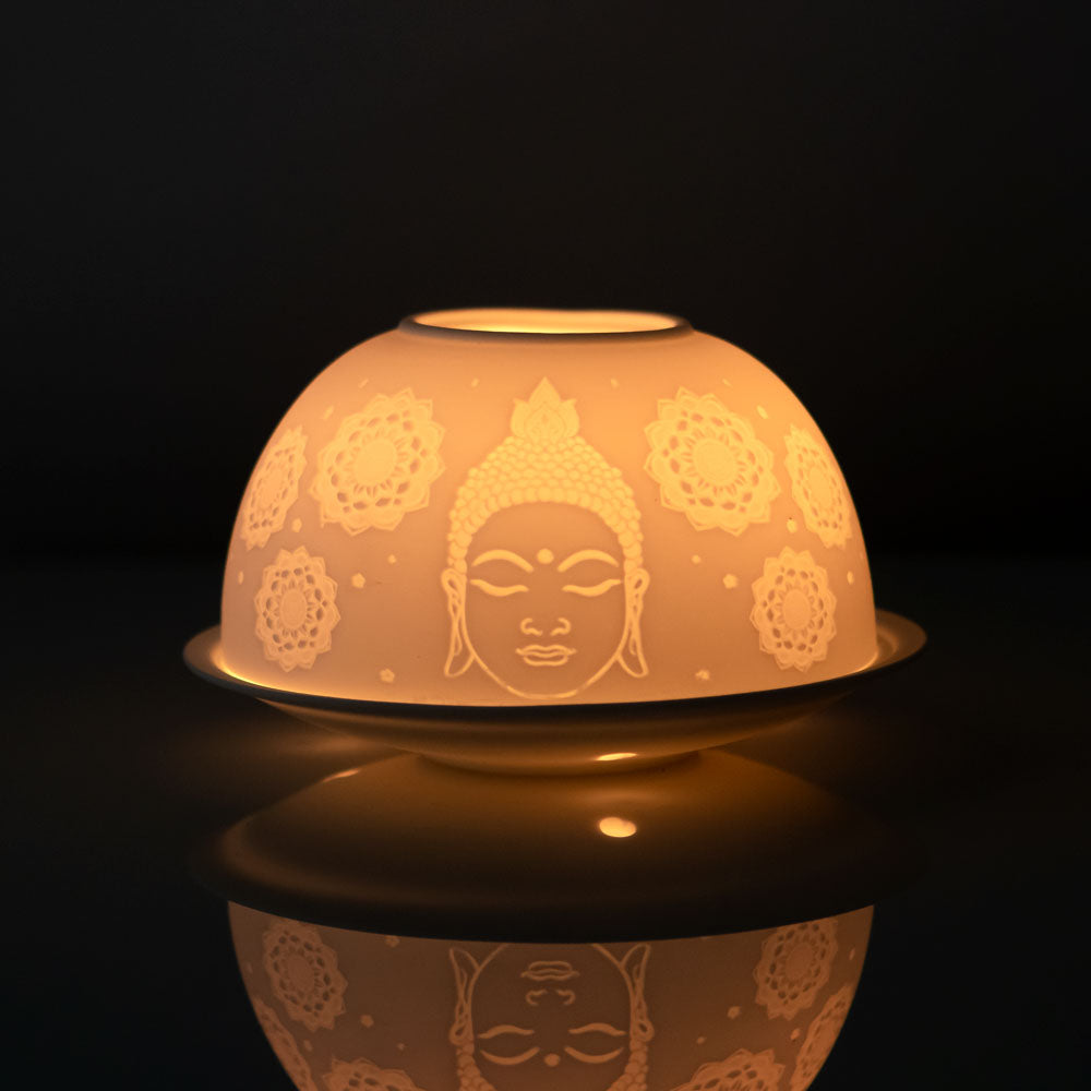 Buddha Face Dome Tealight Holder Wonkey Donkey Bazaar