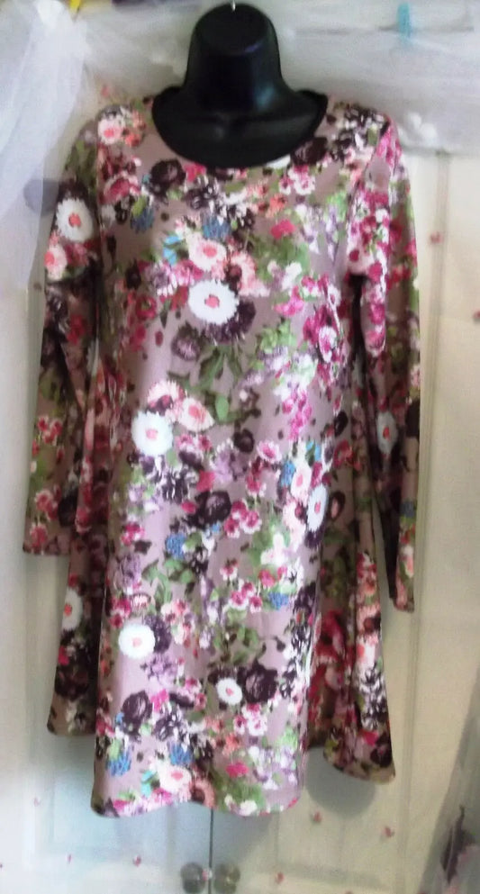 DOLLS OF PARIS MULTI FLORAL DOLLY DAY DRESS A LINE 8-10 RETRO VINTAGE STYLING DOLLS PARIS