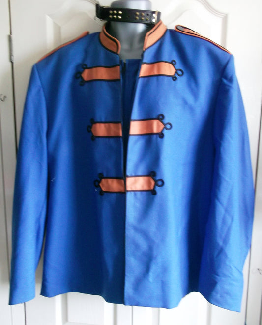 GothicPUNK Military Band Blue Jacket for Men Vintage Goth Coat Jacket STEAMPUNK Wonkey Donkey Bazaar