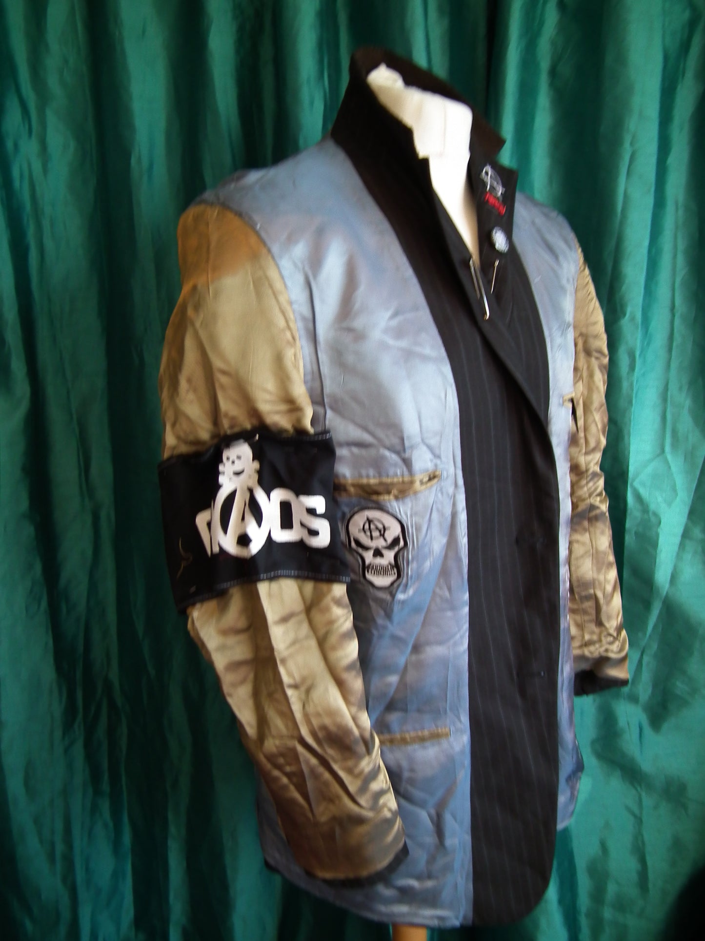 bespoke punk suit jacket. ch 40"/shoulders 18" Wonkey Donkey Bazaar