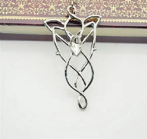 Delicate LOTR Lord Of The Rings Hobbit Arwen EVENSTAR Necklace Pendant Chain Unbranded/Generic