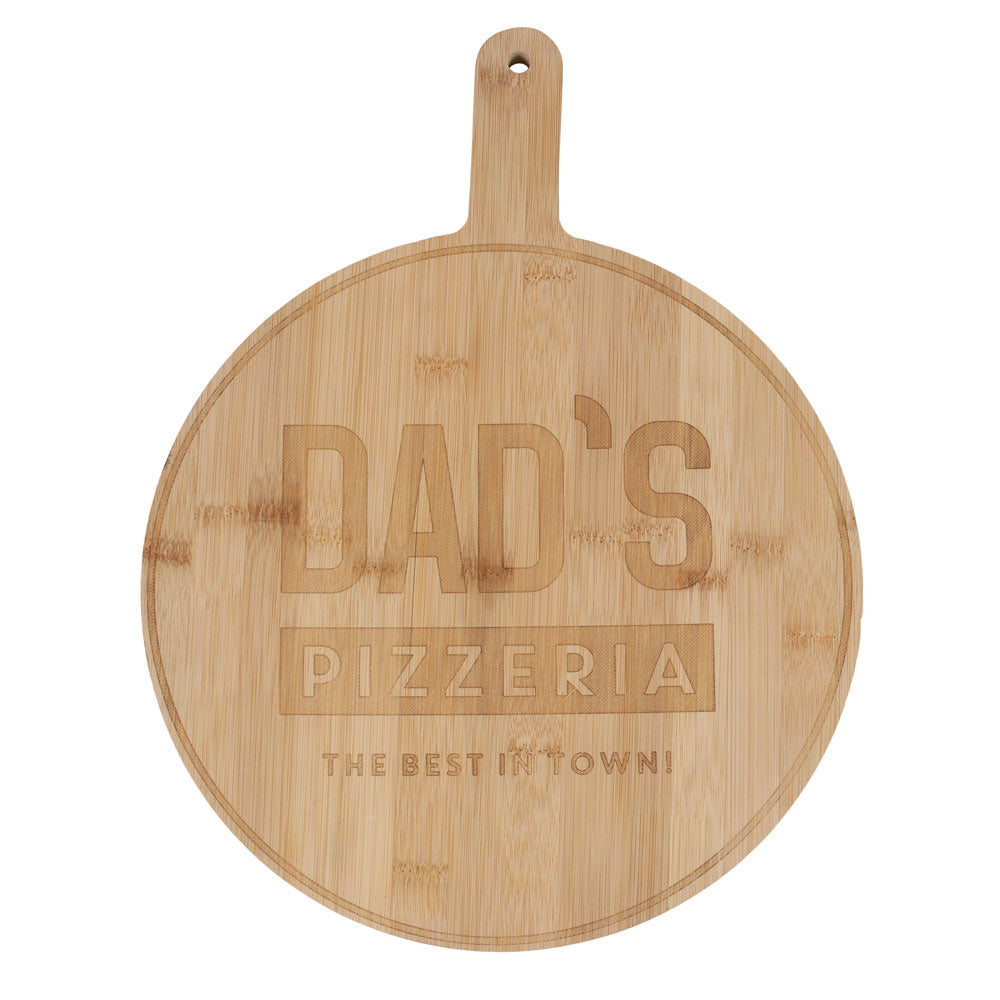 Dad's Pizzeria Wooden Pizza Board Wonkey Donkey Bazaar