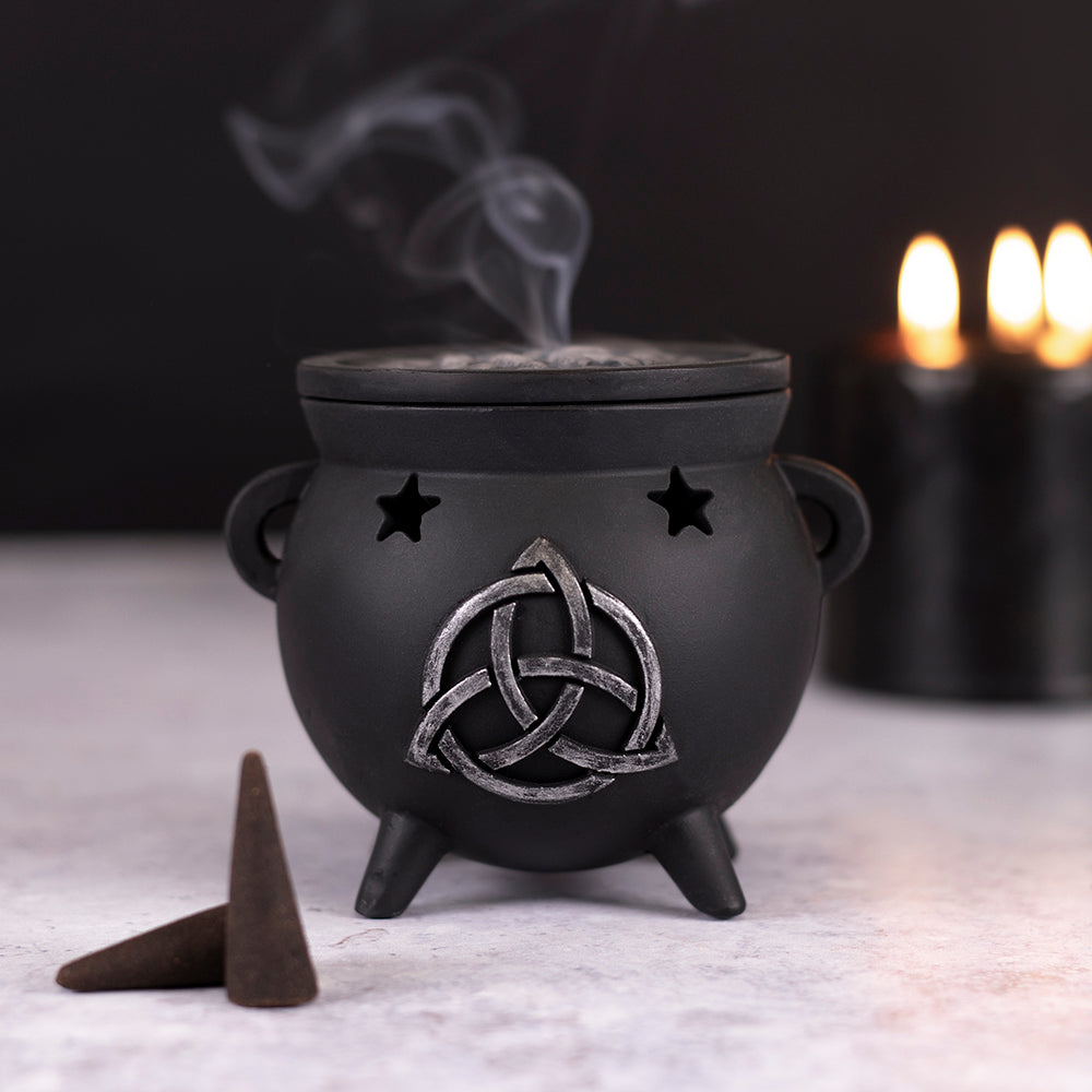 Triquetra Cauldron Incense Cone Holder Wonkey Donkey Bazaar