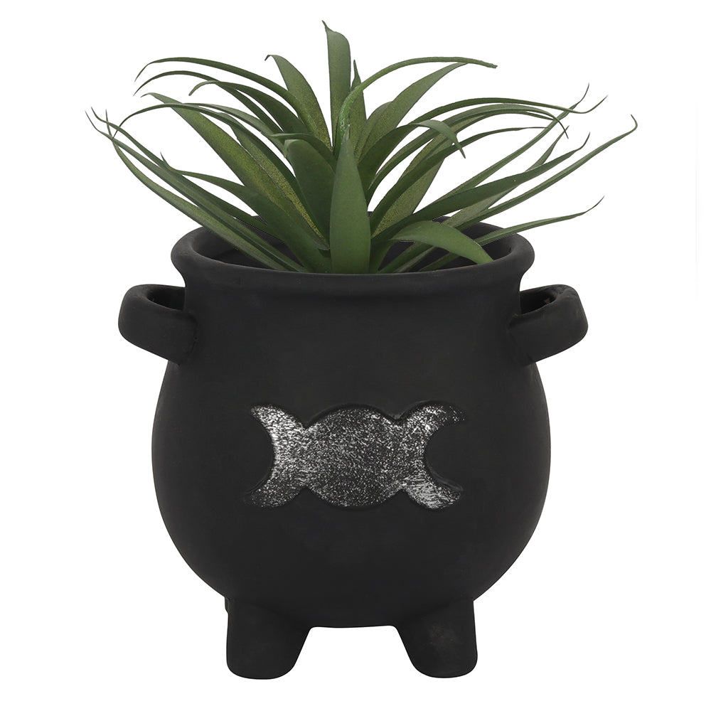 Triple Moon Cauldron Terracotta Plant Pot Wonkey Donkey Bazaar