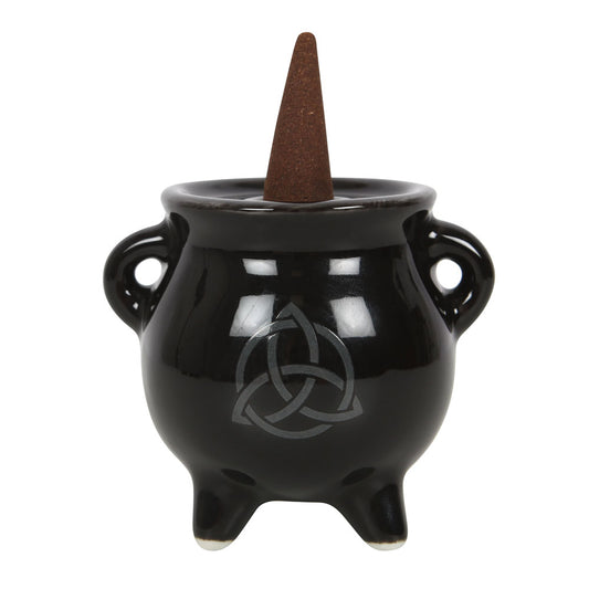 Triquetra Cauldron Ceramic Incense Holder Wonkey Donkey Bazaar