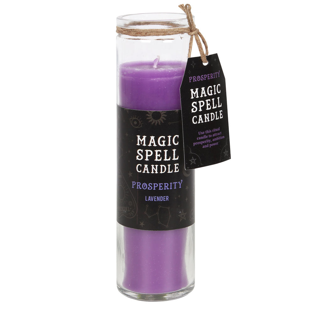 Lavender 'Prosperity' Spell Tube Candle Wonkey Donkey Bazaar