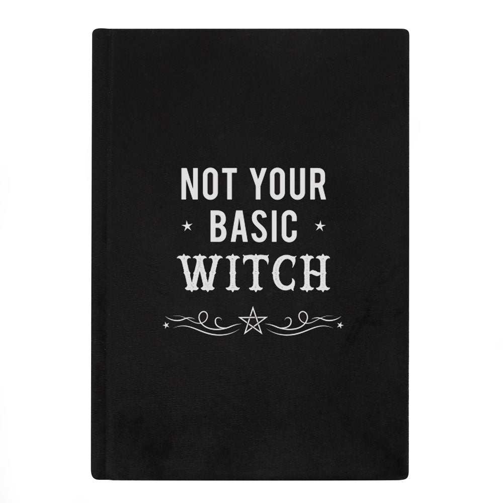 Not Your Basic Witch Velvet A5 Notebook Wonkey Donkey Bazaar