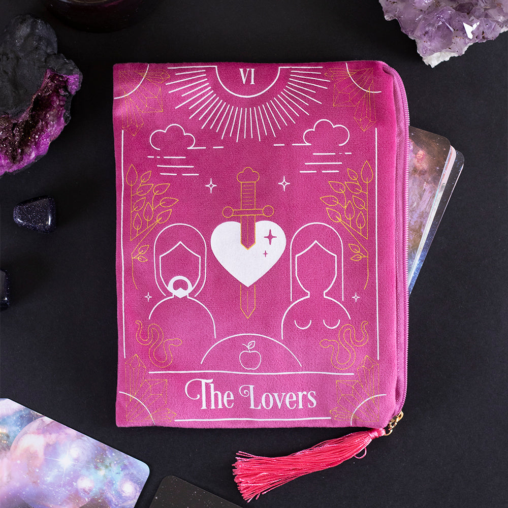 The Lovers Tarot Card Zippered Bag Wonkey Donkey Bazaar