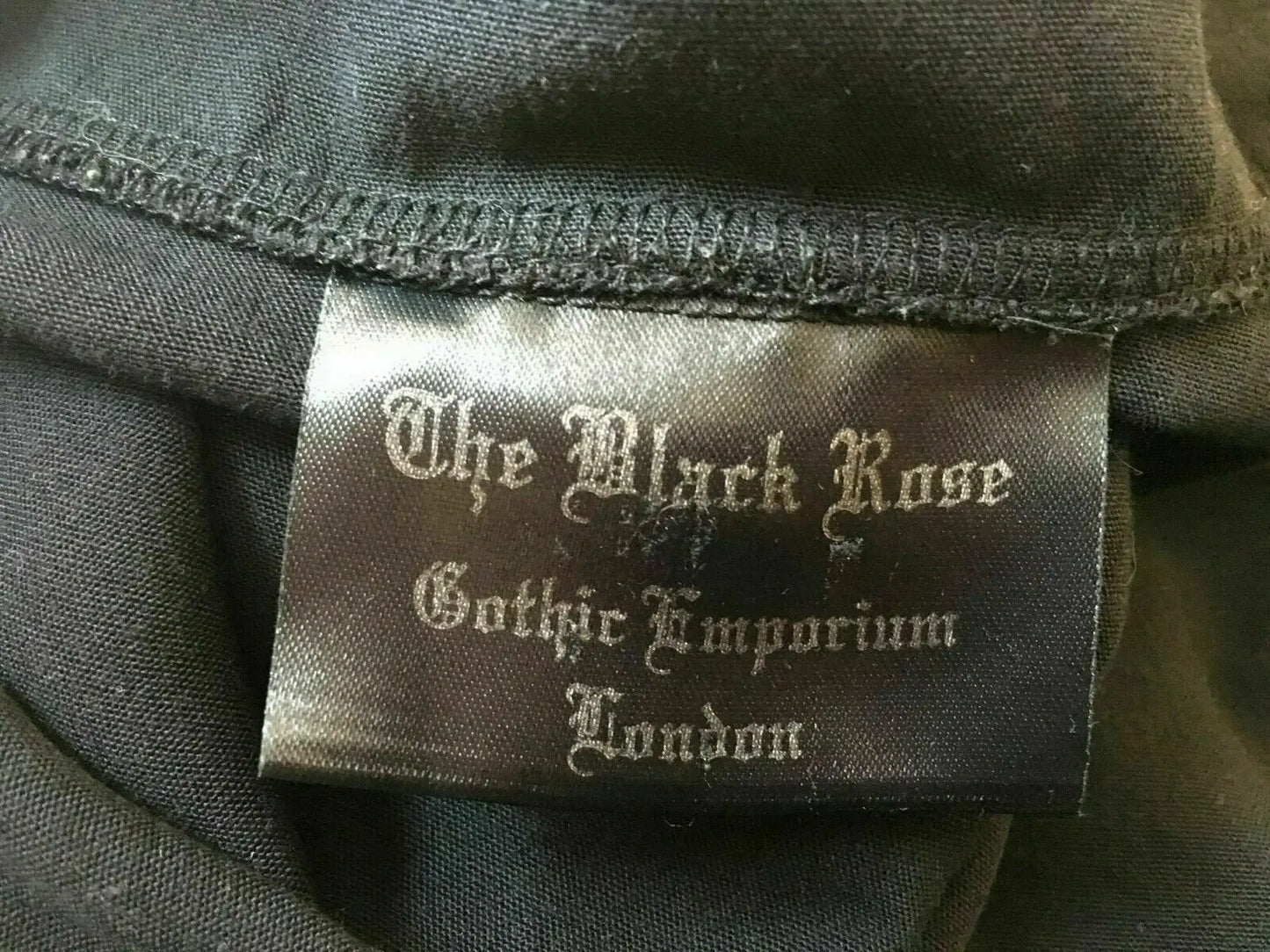 FUNKY UNISEX Black Rose lace-up goth/PUNK/goth/biker shirt,LONG SLEEVE-size40"/M Black Rose