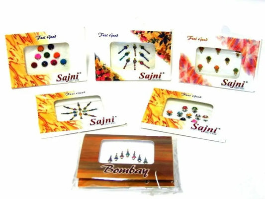 Festival/Party/EveryDay 2x ind. Packs of Bindis -aprox 6 bindis in each pack Unbranded
