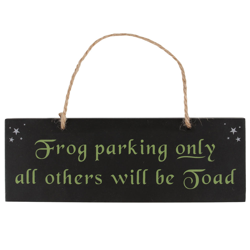 Frog Parking Hanging Sign Wonkey Donkey Bazaar