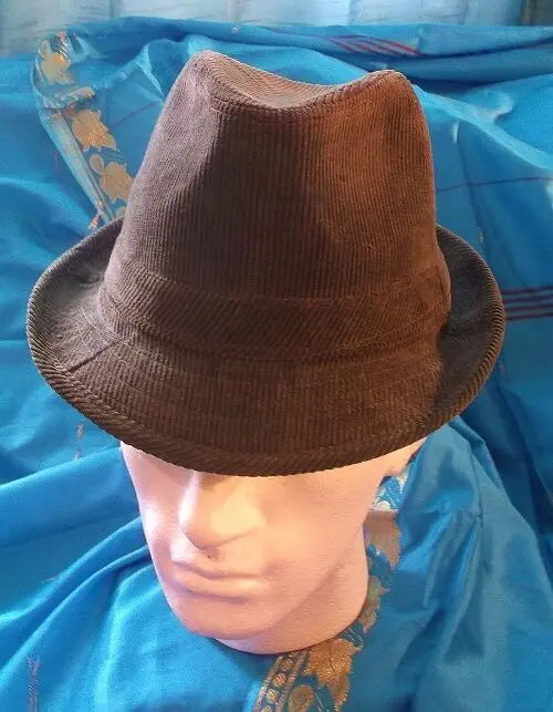 Gangstar/CosPlay/Fancy dress Trilby Hats all *NEW*high quality-khaki colour unbranded