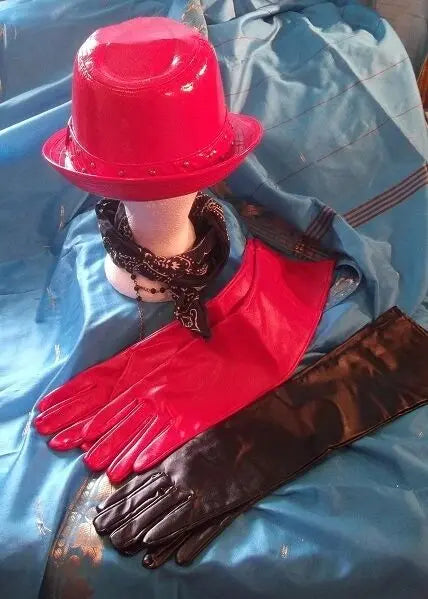Gangstar/CosPlay/Top hat/Trilby all *NEW*Fancy Dress-Pink/red/silver with studs Unbranded
