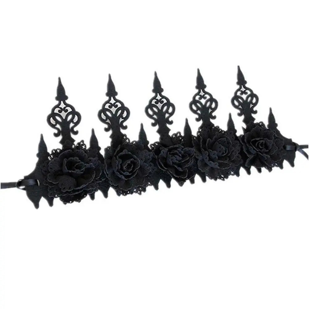 Gothic Garland Crown Style Headband Halloween Dacing Party Photography Hair Deco Unbranded