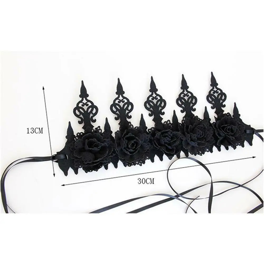 Gothic Garland Crown Style Headband Halloween Dacing Party Photography Hair Deco Unbranded