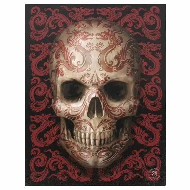 Gothic/Pagan/New AGe/Celtic small Oriental Skull Tin by Anne Stokes 9.6cm x6cm Anne Stokes