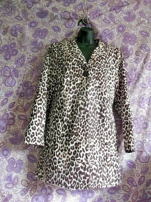 H&M SIZE 8 FUNKY STYLISH Women's Leopard Print Coat-LINED. GORGEOUS H&M
