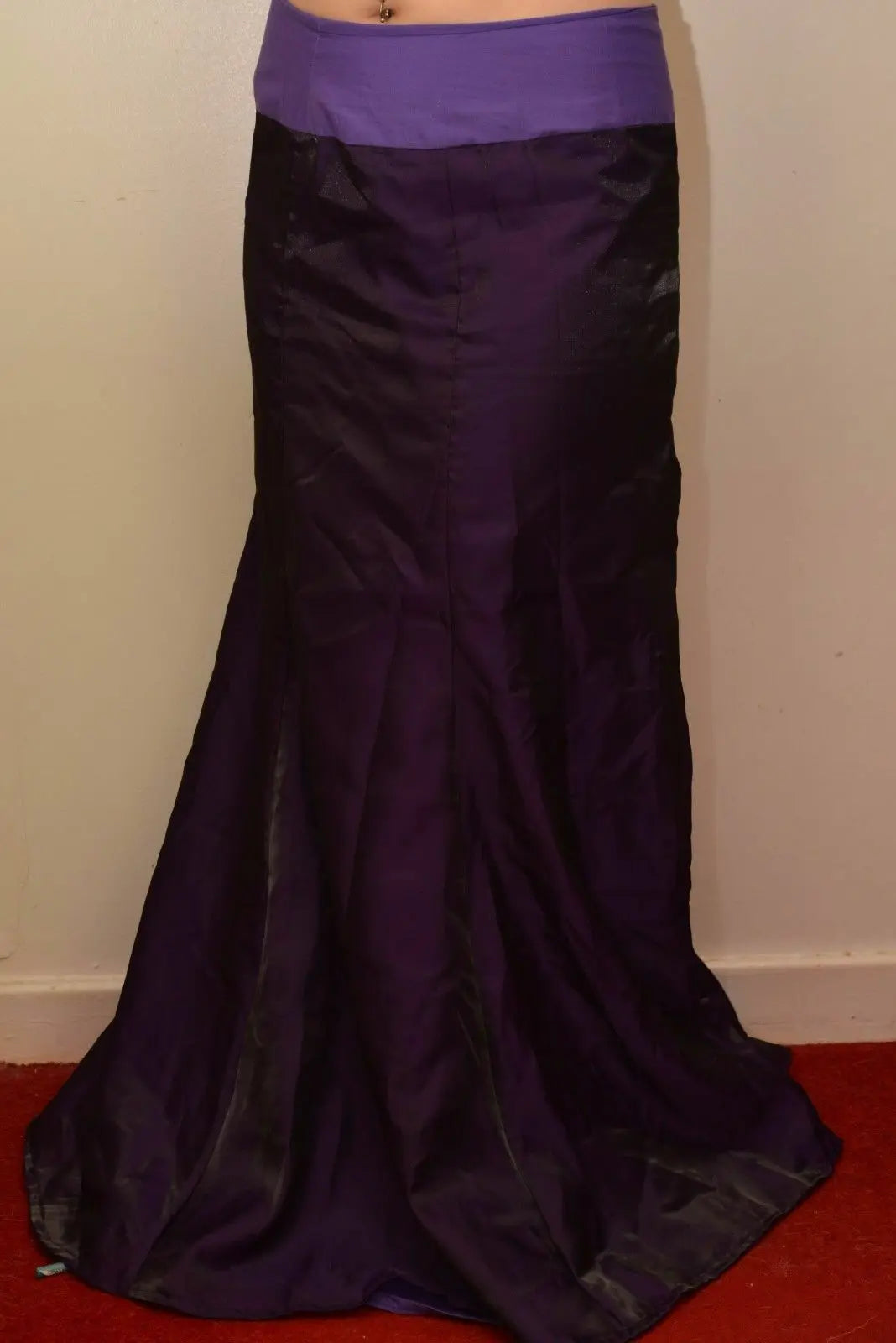 Handmade long purple Gothic skirt, costume photo prop Halloween Gothic Handmade
