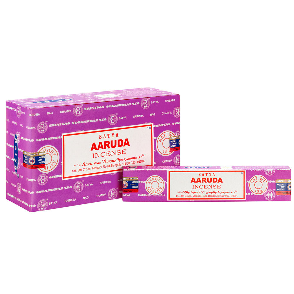 Set of 12 Packets of Aaruda Incense Sticks by Satya Wonkey Donkey Bazaar